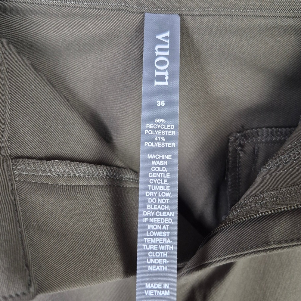 Vuori Cascade Chino Pant Mens 36 Dark Oregano Brown Technical Stretch V427 - Picture 6 of 12